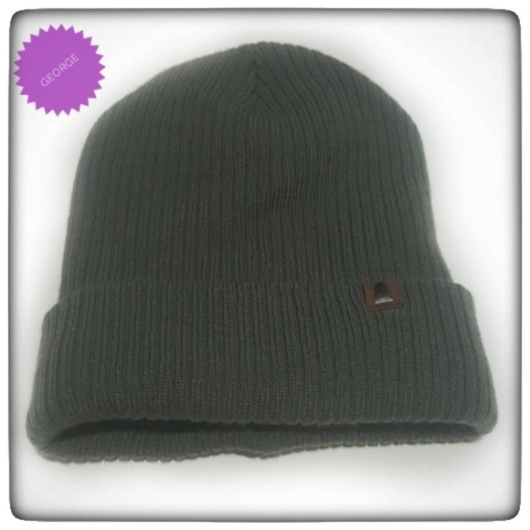 George Other - Unisex Olive Green Winter Beanie Inside Fleece-OS